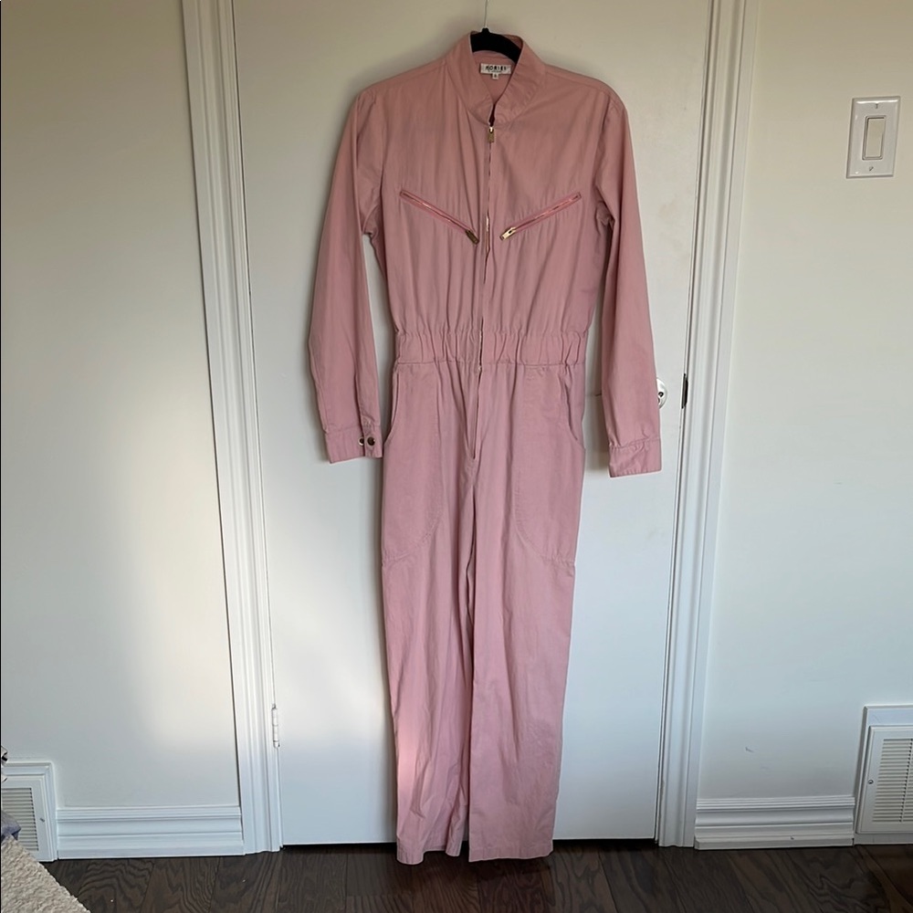 Horse - Pink Flight Suit with Gold Accents